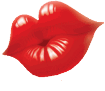 Gif animé bouche bisou